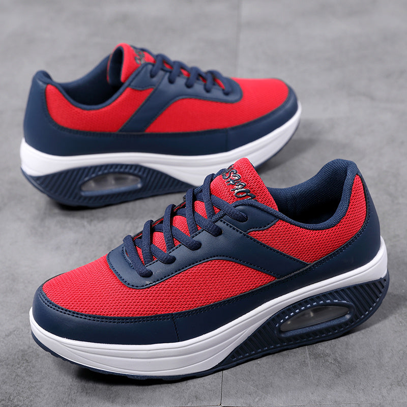 Women's Colorblock Chunky Sneakers Mesh Running Shoes