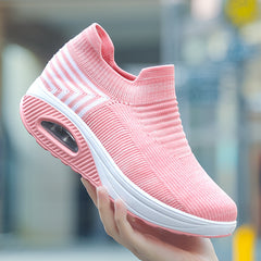 Women's Knitted Chunky Sneakers for Running & Casual Wear