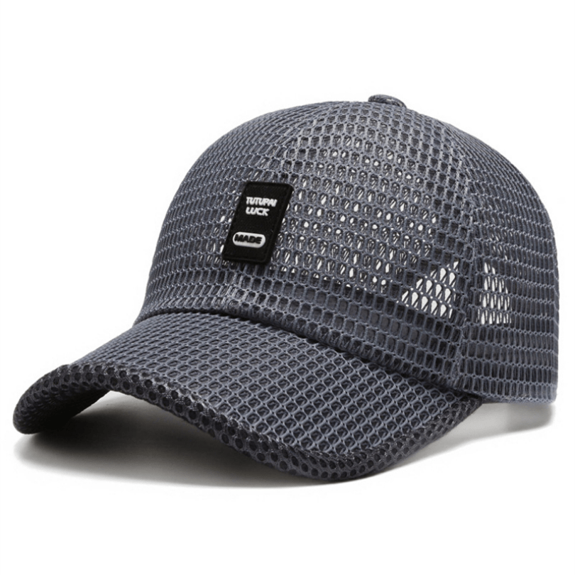 Men's Mesh Baseball Cap Breathable Summer Caps Dad Hat Fishing Hats Trucker Cap