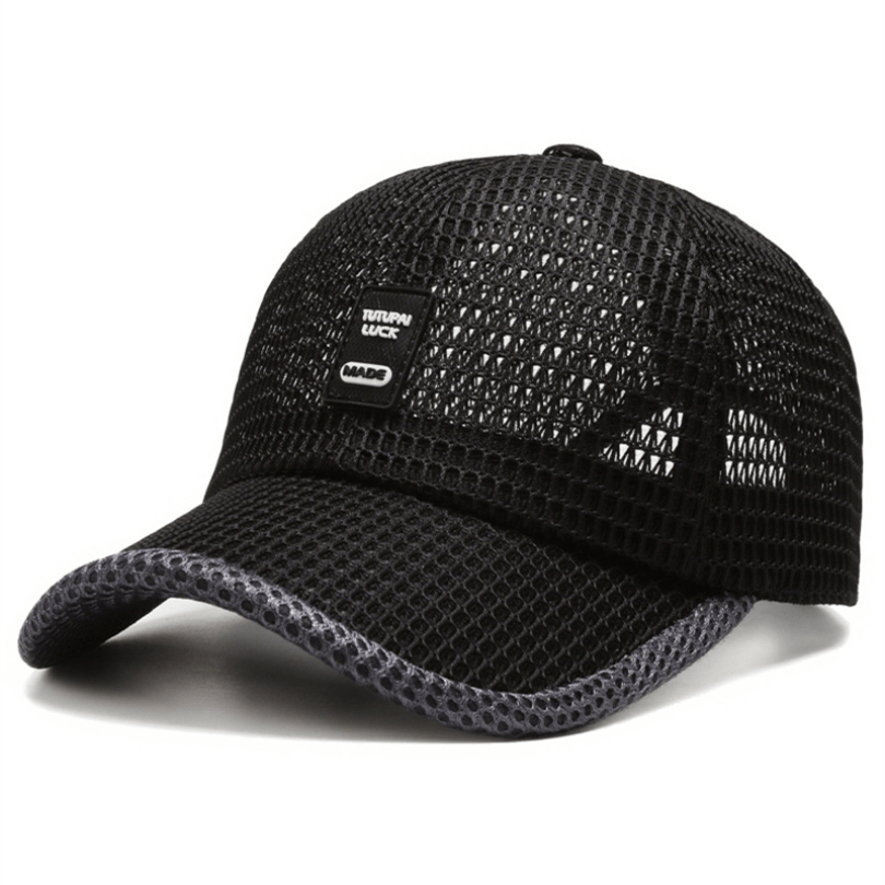 Men's Mesh Baseball Cap Breathable Summer Caps Dad Hat Fishing Hats Trucker Cap