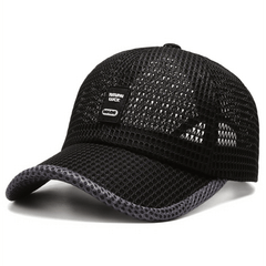 Men's Mesh Baseball Cap Breathable Summer Caps Dad Hat Fishing Hats Trucker Cap