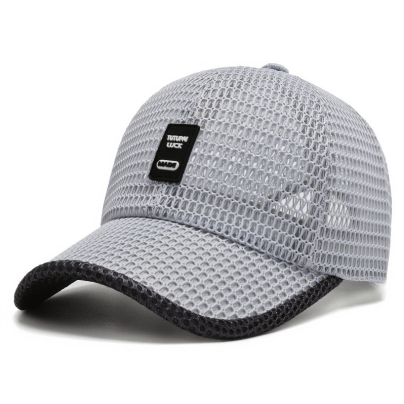Men's Mesh Baseball Cap Breathable Summer Caps Dad Hat Fishing Hats Trucker Cap