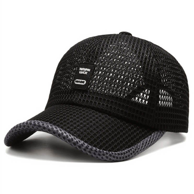 Men's Mesh Baseball Cap Breathable Summer Caps Dad Hat Fishing Hats Trucker Cap
