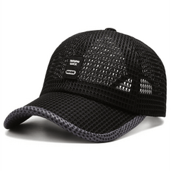 Men's Mesh Baseball Cap Breathable Summer Caps Dad Hat Fishing Hats Trucker Cap