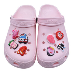 27pcs Shoe Charms For Clogs Jigs Sandals PVC Shoe Decorations Accessories