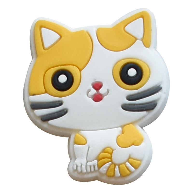 25pcs Cat Shoe Charms For Clogs Jibts Sandals PVC Decorations Accessories Gift
