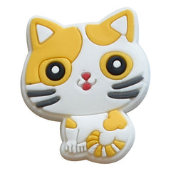25pcs Cat Shoe Charms For Clogs Jibts Sandals PVC Decorations Accessories Gift