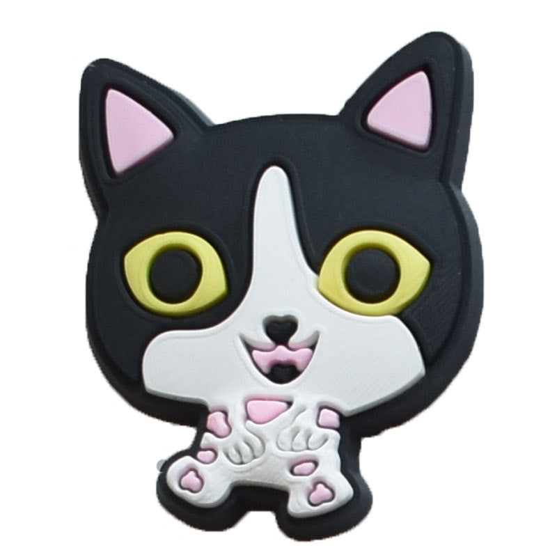 25pcs Cat Shoe Charms For Clogs Jibts Sandals PVC Decorations Accessories Gift