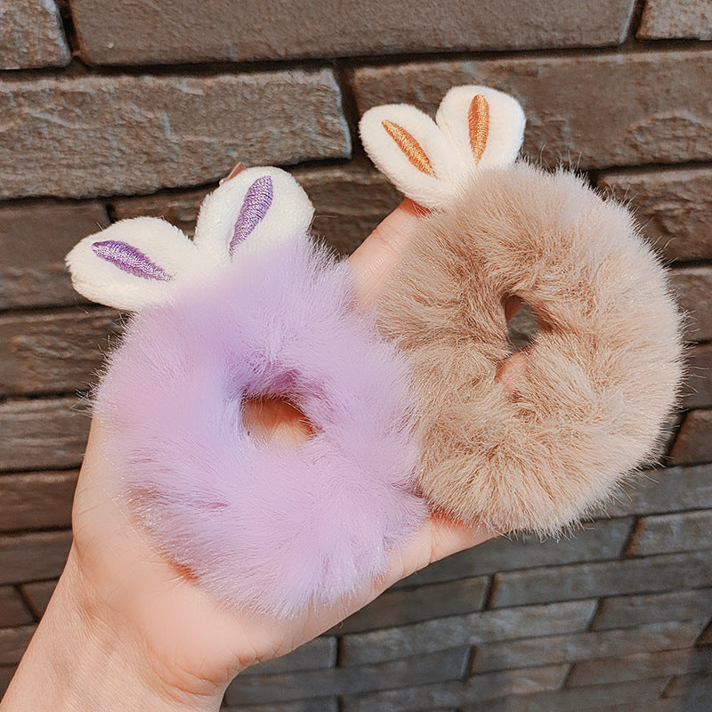 Kids Rabbit Ear Hair Tie - Hair Rope Hair Bands Hair Accessories