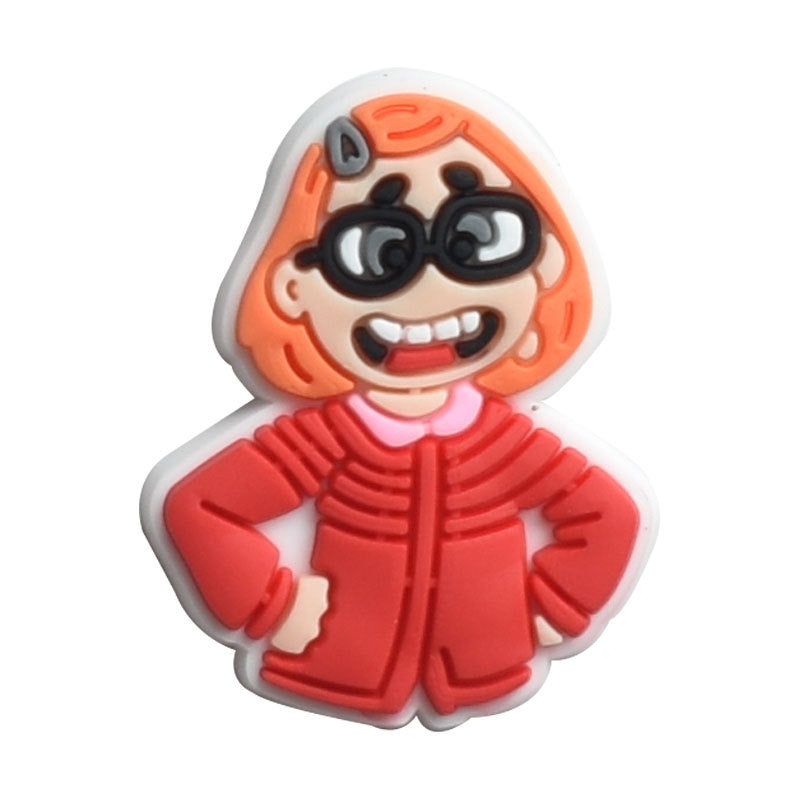 25pcs Funny Face Shoe Charms For Clogs Jibts Sandals PVC Decorations