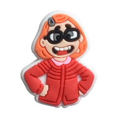 25pcs Funny Face Shoe Charms For Clogs Jibts Sandals PVC Decorations