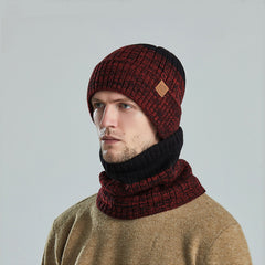 Outdoor Neutral Knitted Fleece Warm Hat