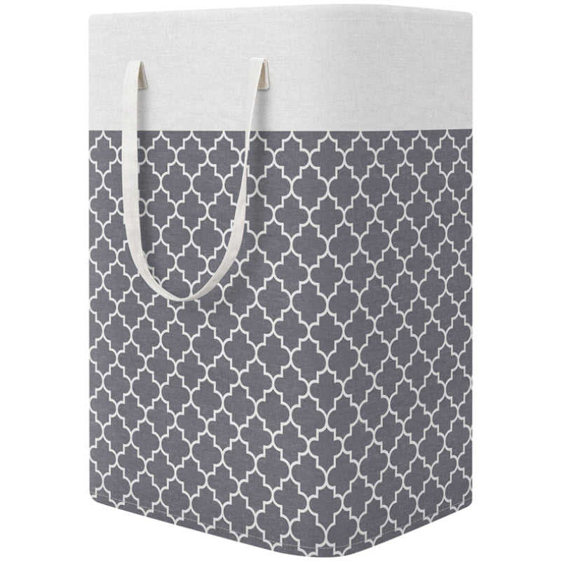Large Capacity Dirty Clothes Basket Cotton Linen Fabric Toy Storage