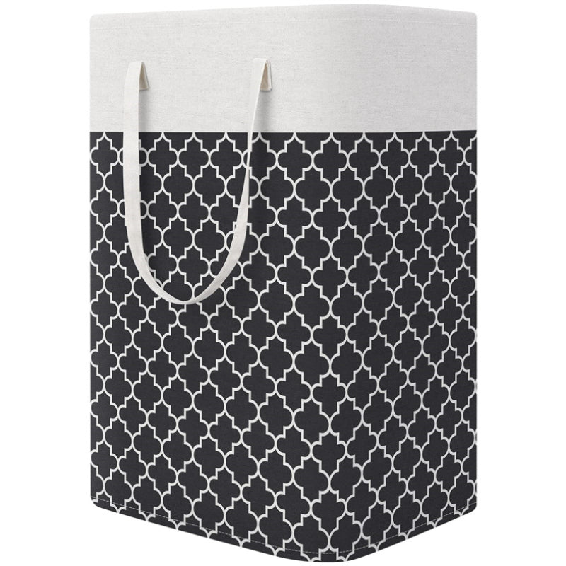 Large Capacity Dirty Clothes Basket Cotton Linen Fabric Toy Storage