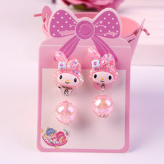 Girls Ear Clips Earrings No Ear Holes Dress Up Princess Accessories