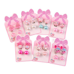 Girls Ear Clips Earrings No Ear Holes Dress Up Princess Accessories