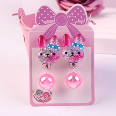Girls Ear Clips Earrings No Ear Holes Dress Up Princess Accessories