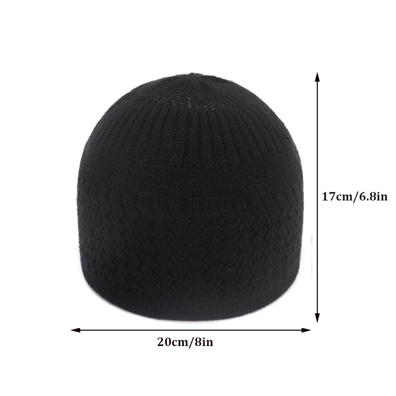 Striped Knitted Beanie Solid Women Lightweight Skull Cap Chemo Hats