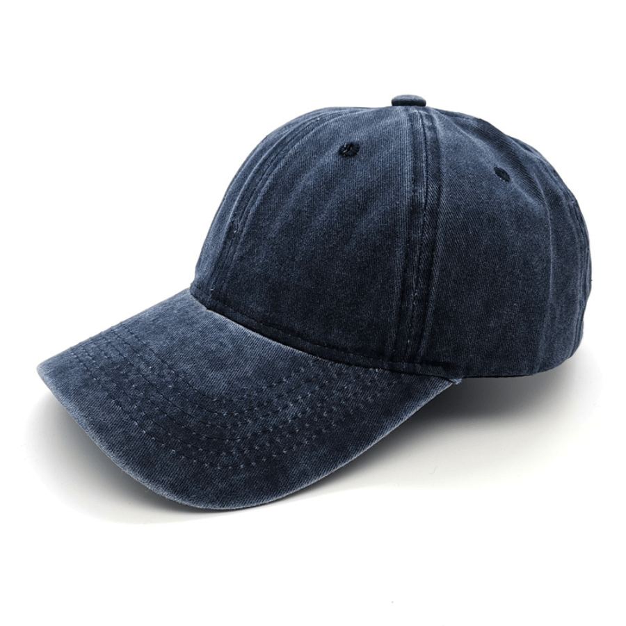 Retro Style Washed Denim Baseball Cap Snapback Hip Hop Outdoor Sports
