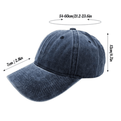 Retro Style Washed Denim Baseball Cap Snapback Hip Hop Outdoor Sports