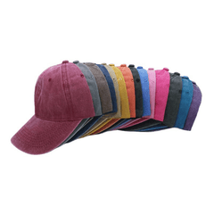 Retro Style Washed Denim Baseball Cap Snapback Hip Hop Outdoor Sports