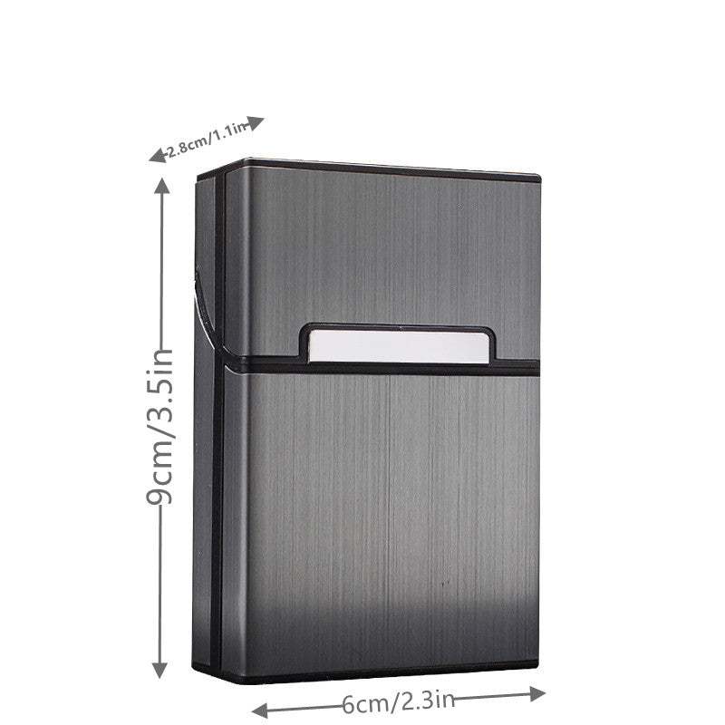 Mini Waterproof Men's Tobacco Box 20 Capacity Magnetic Lace Metal Material