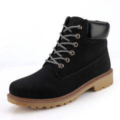 Men's High Top Boots TPR Sole Outdoor Walking Shoes