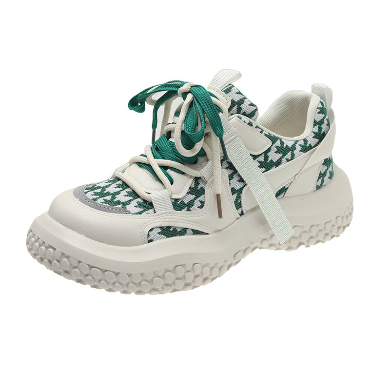 Breathable Lace Up Sports Sneakers Casual Retro Running Shoe