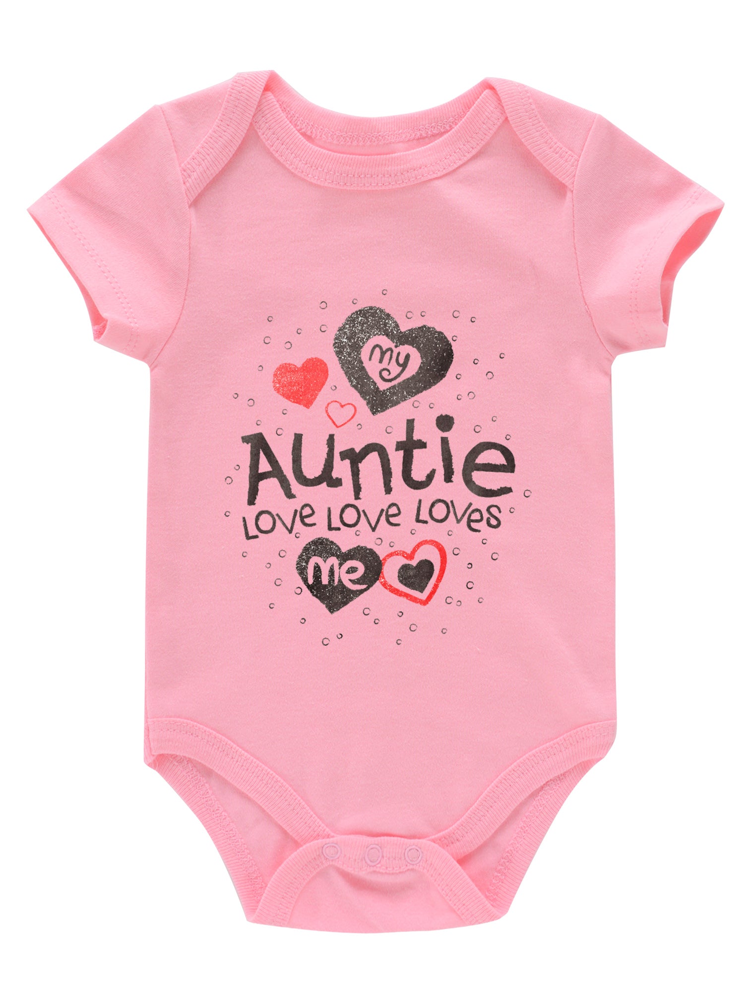 Newborn Infant Letter Graphic Romper Short Sleeve Crew Neck Bodysuit Onesies