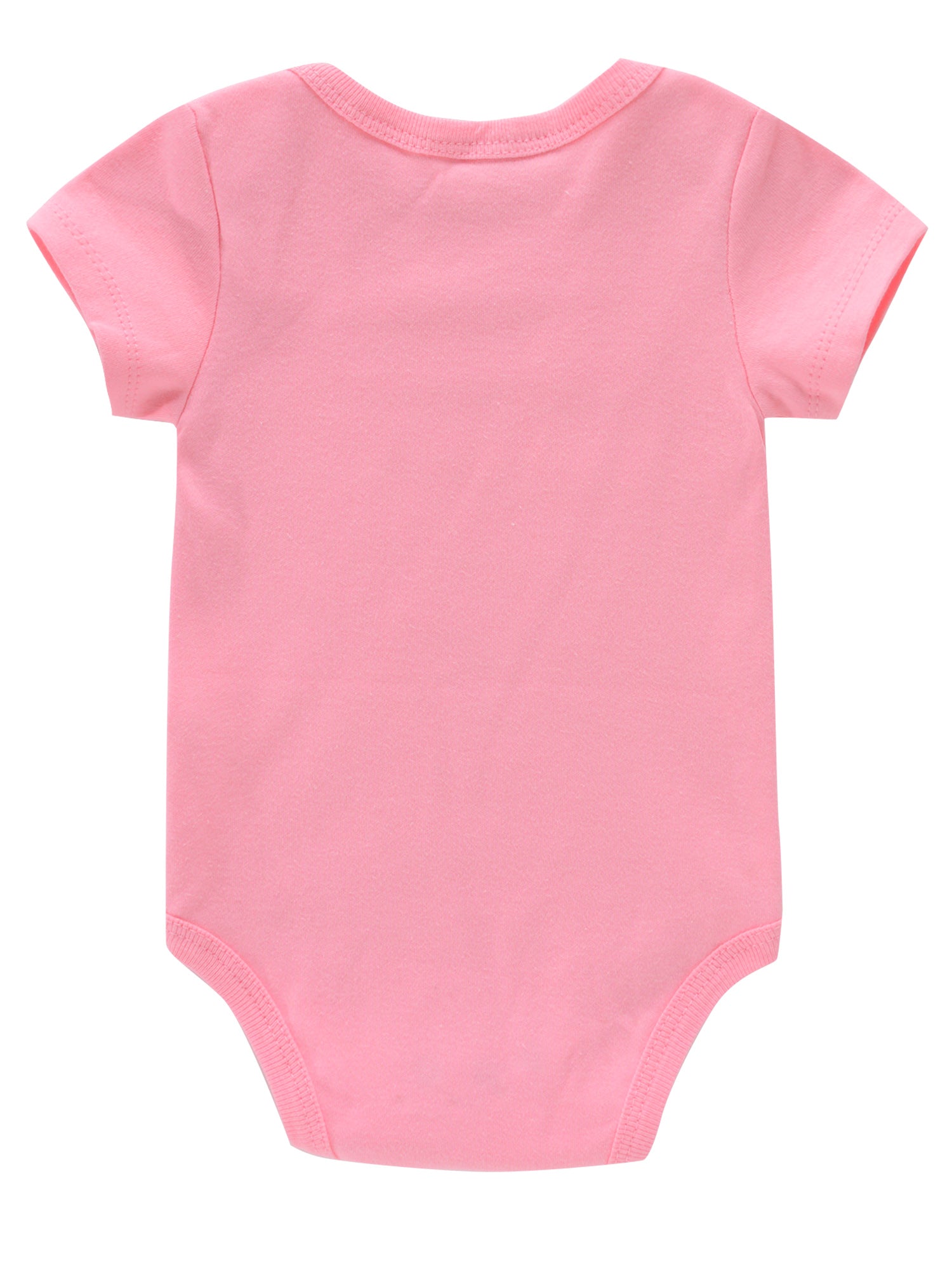 Newborn Infant Letter Graphic Romper Short Sleeve Crew Neck Bodysuit Onesies