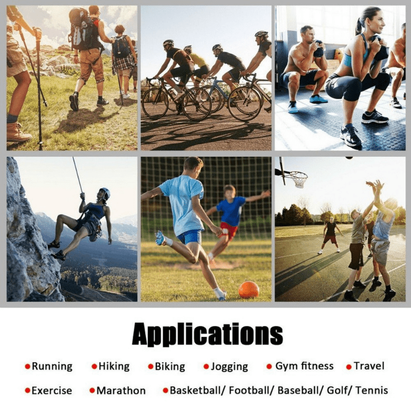 Men's Sports Socks for Running Cycling Hiking Football - Comfortable Fit
