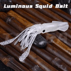 5pcs Glow-in-the-Dark Octopus & Squid Lures for Saltwater Fishing