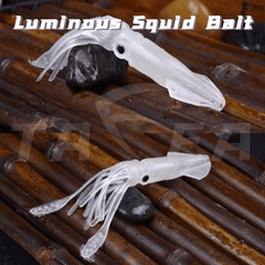 5pcs Glow-in-the-Dark Octopus & Squid Lures for Saltwater Fishing