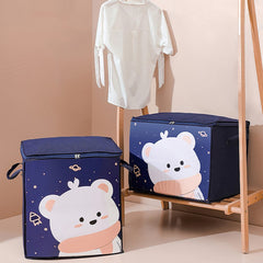 Cartoon Quilt Clothes Storage Bag Large Capacity