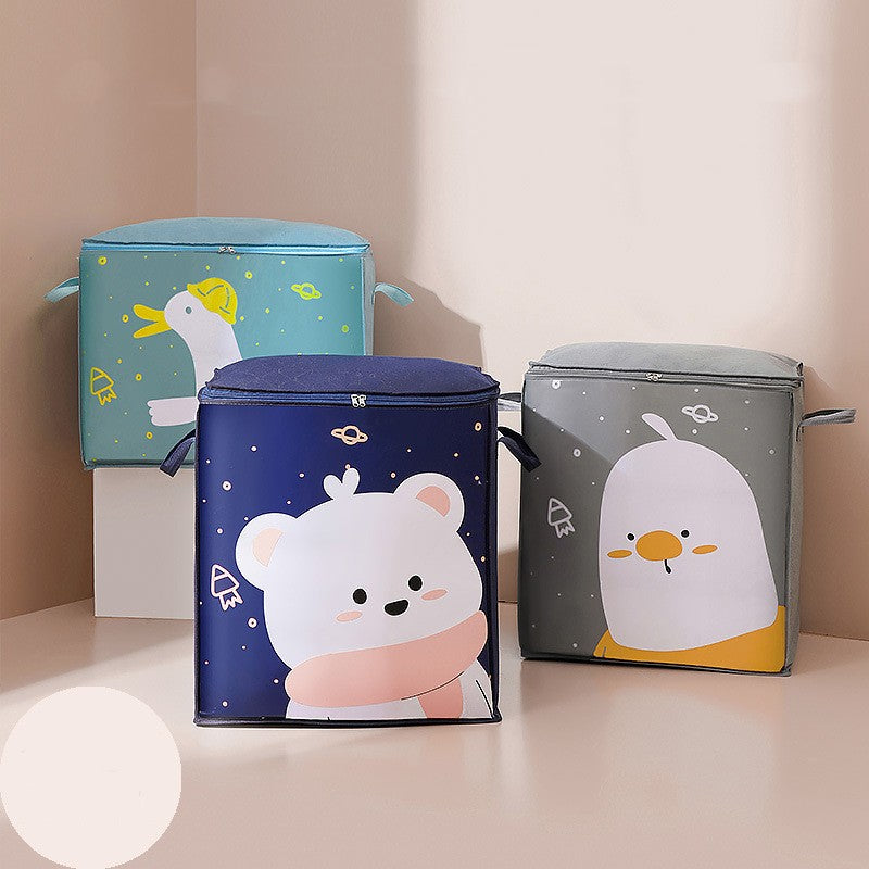 Cartoon Quilt Clothes Storage Bag Large Capacity