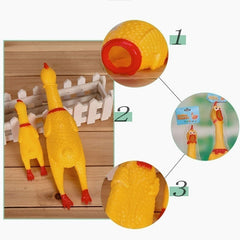 Screaming Chicken Squeeze Sound Toy Funny Decompression