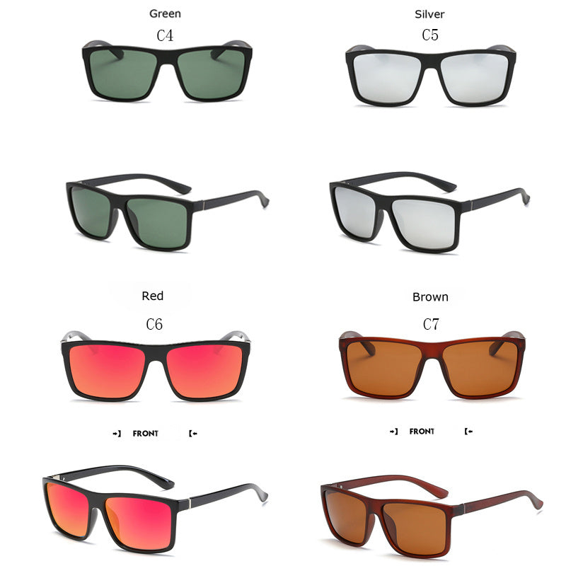 Square Men's Polarized Sunglasses Outdoor SunGlasses