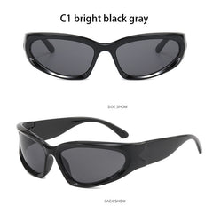 Hip Hop Street Shooting Sunglasses Mirror Sport Vintage Unisex Sun Glasses