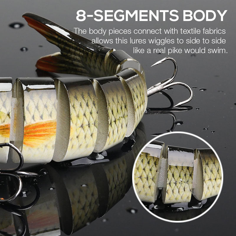 Jointed Swimbait Crank Bait Slow Sinking 10g 13 - Trout Bass Fishing