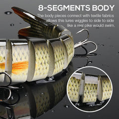 Jointed Swimbait Crank Bait Slow Sinking 10g 13 - Trout Bass Fishing