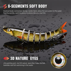 Jointed Swimbait Crank Bait Slow Sinking 10g 13 - Trout Bass Fishing