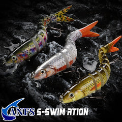 Jointed Swimbait Crank Bait Slow Sinking 10g 13 - Trout Bass Fishing