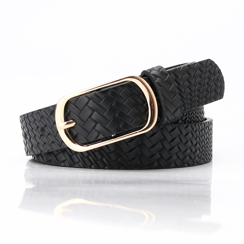 Pin Buckle Belt Decorative PU Leather Belts Jeans Pants Dresses