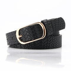 Pin Buckle Belt Decorative PU Leather Belts Jeans Pants Dresses