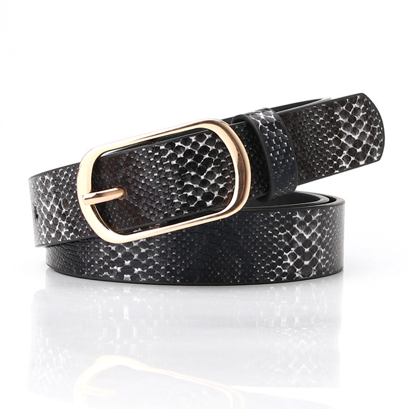 Pin Buckle Belt Decorative PU Leather Belts Jeans Pants Dresses