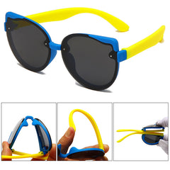 Kids Cat Eye Sunglasses TR90 UV400 Outdoor Decorative Sunglasses