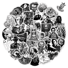 50pcs Horror Movies Thriller Characters Waterproof Stickers DIY Materials