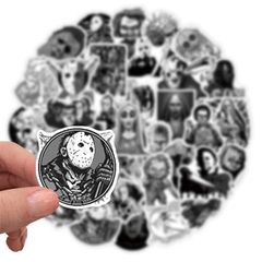 50pcs Horror Movies Thriller Characters Waterproof Stickers DIY Materials