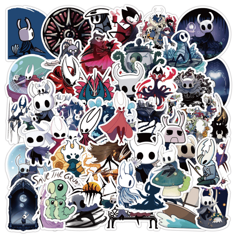 50pcs Hollow Knight Graffiti Waterproof Stickers