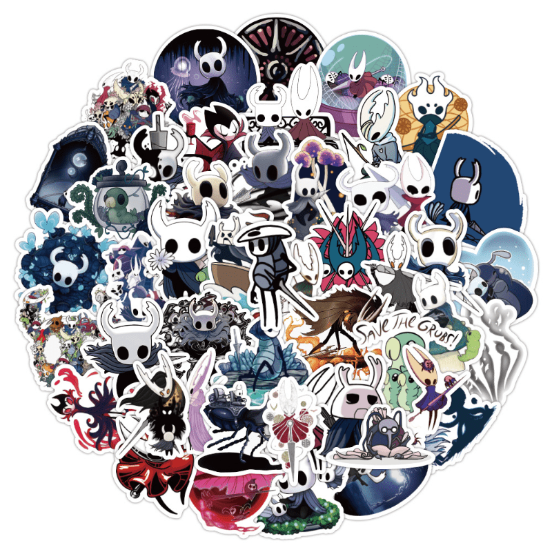 50pcs Hollow Knight Graffiti Waterproof Stickers